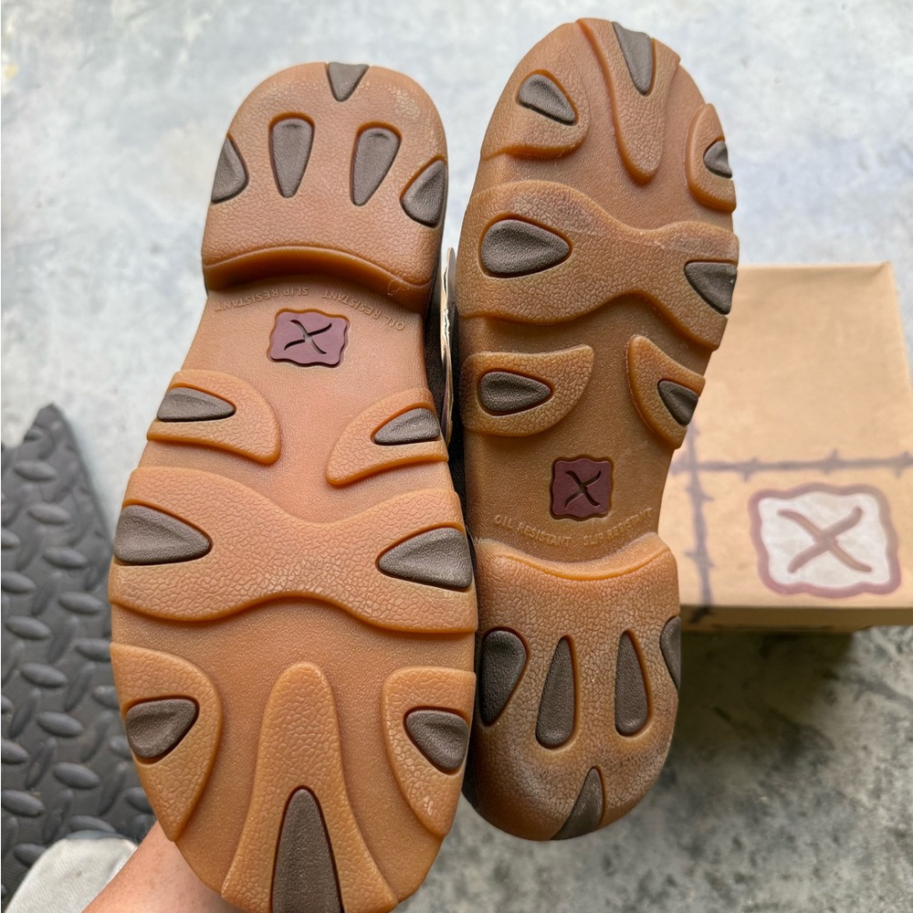 Twisted X Brown Loafers with Moccasin Stitching Size 9.5 - Picture 5 of 6